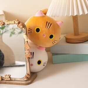 Kawaii Chubby Cat Plush Toy – Soft Stuffed Animal Pillow